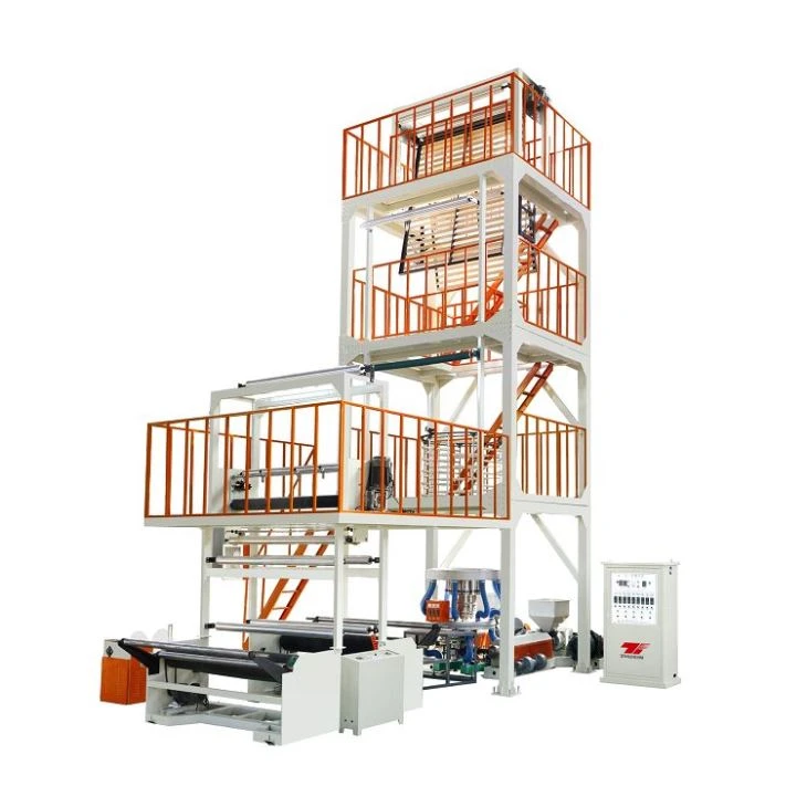 Máquina de soplado de película de cabezal de coextrusión giratoria de doble capa